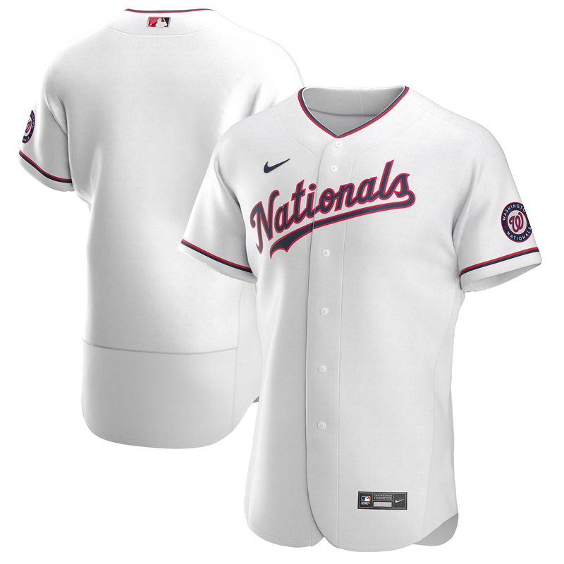Men Washington Nationals Nike White Alternate 2020 Authentic Team Jersey ->youth mlb jersey->Youth Jersey